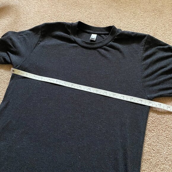 SET OF 2 Los Angeles Apparel TR01 Unisex Tri-Blend Crew Neck T-Shirt Dark Gray S - Picture 5 of 8